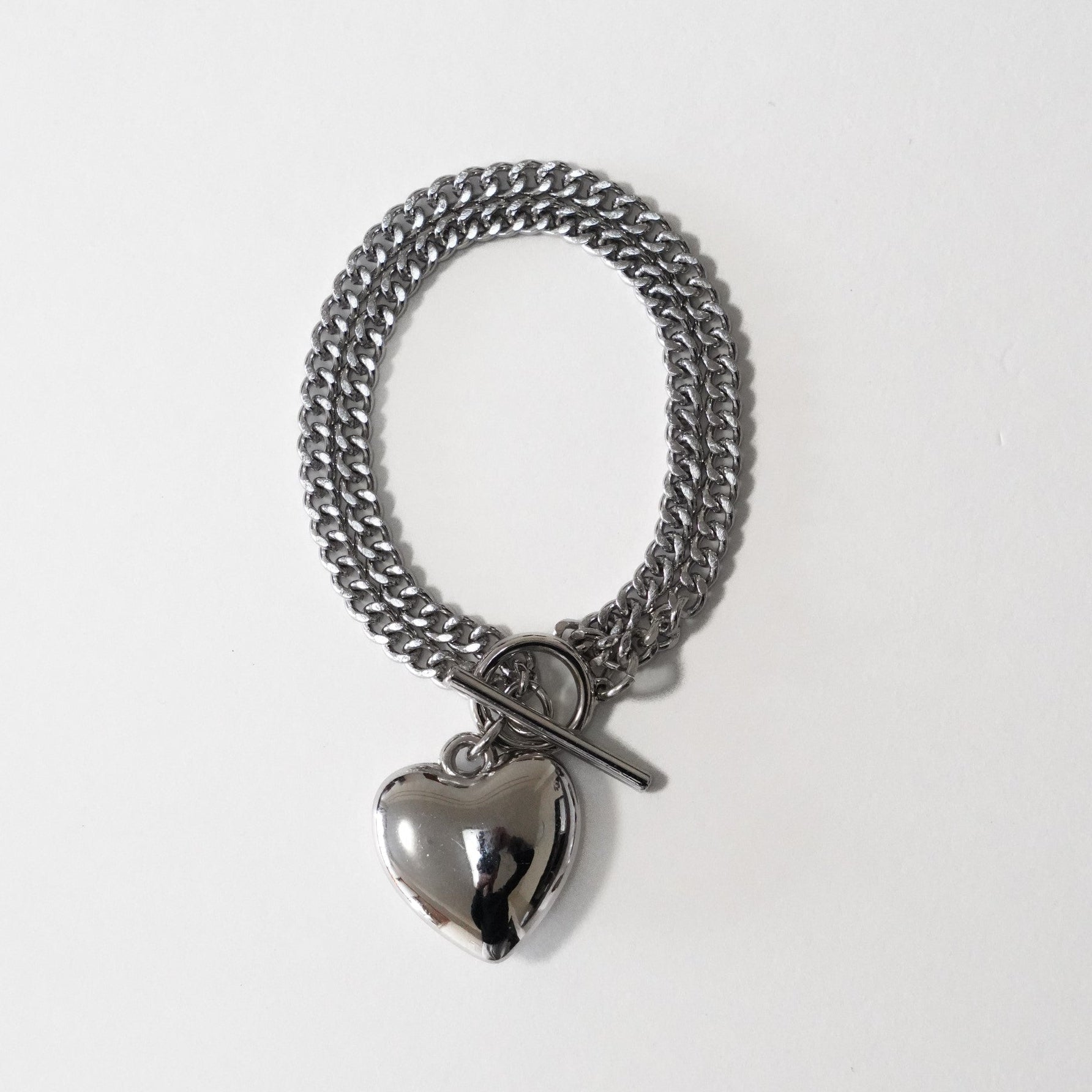 heart　chain　necklace